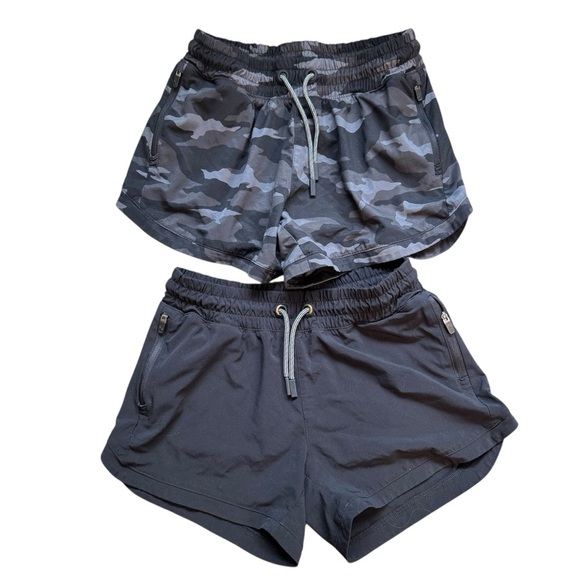 Lot Of 2 Athleta Girl ALL PLAY 3" Running Shorts with Zip Pockets Size L I23 - Picture 1 of 6